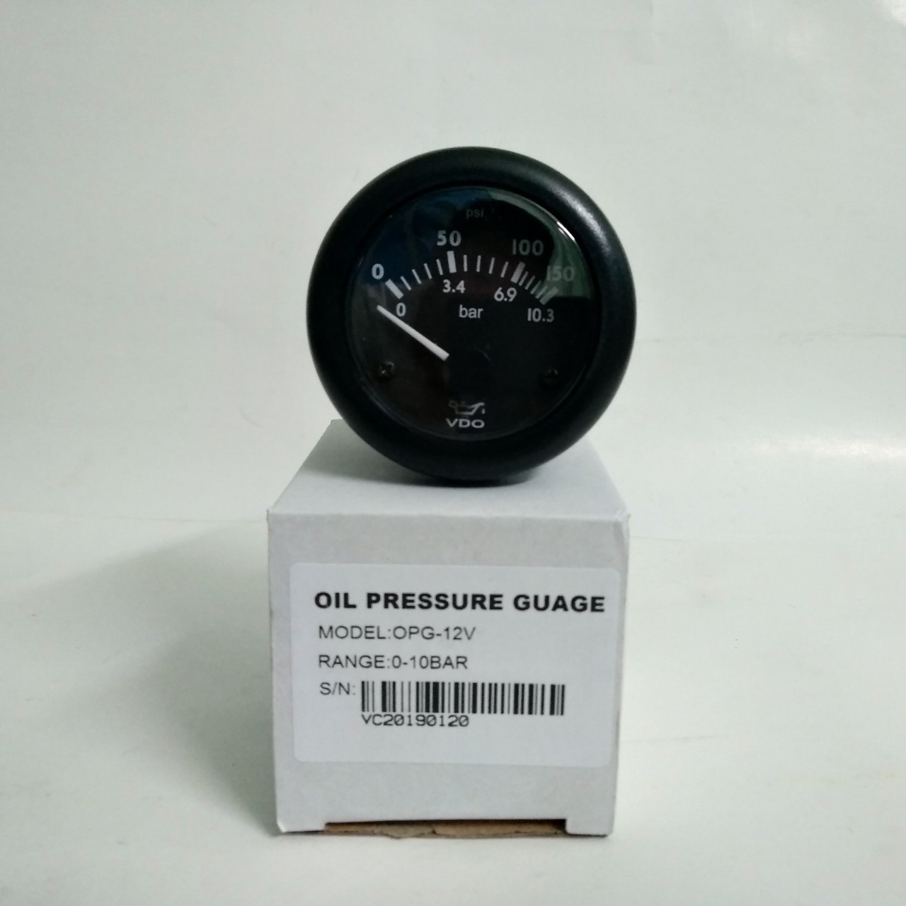 Đồng hồ đo áp suất nhớt VDO -12 V